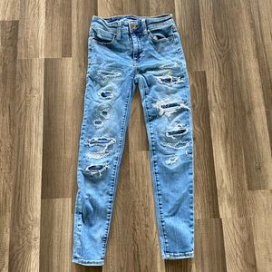 Soft Patch High Rise American Eagle Super Stretch Skinny Jeans